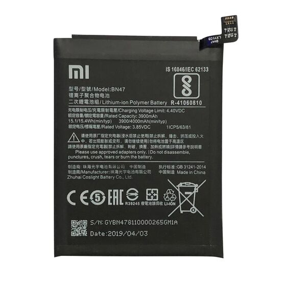 Premium Quality Battery For Xiaomi Redmi 6 Pro / Mi A2 Lite (BN47) 4000mAh