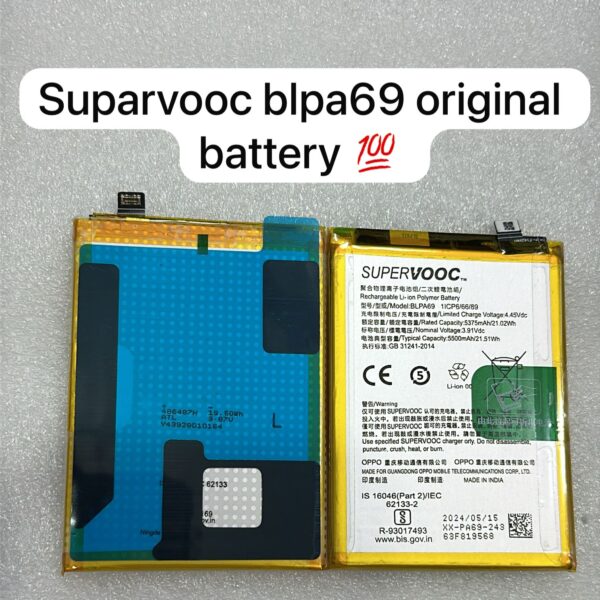 Premium Quality Battery for OnePlus Nord CE 4 Lite 5G (BLPA69) 5500mAh