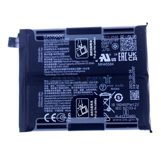 Premium Quality Battery For OnePlus 12 5G (BLPA25) 5400mAh