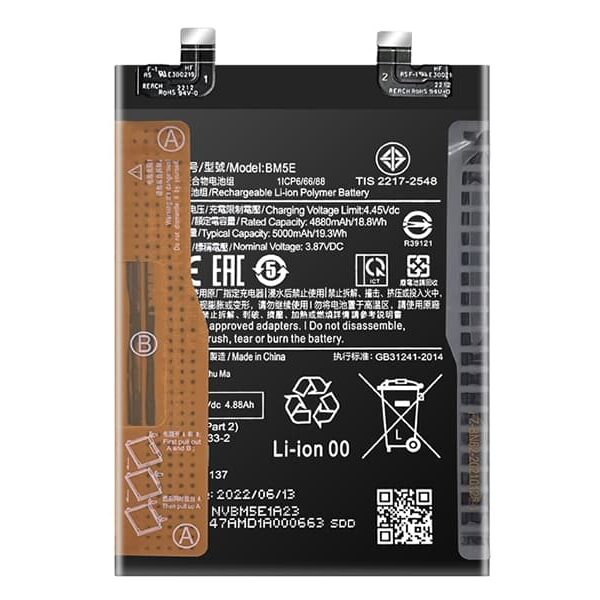 Premium Quality Battery For Xiaomi K50 Pro BM5E 5000mAh